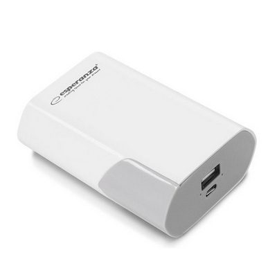 Esperanza EMP111 Power Bank 6000mAh με Θύρα USB-A ΛευκόΓκρι