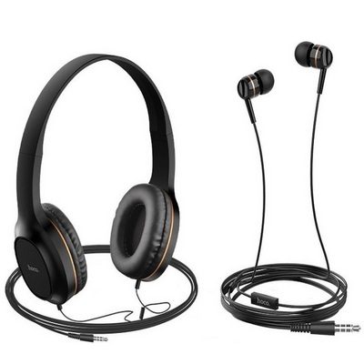 Hoco W24 Enlighten Ενσύρματα On Ear Ακουστικά Χρυσά